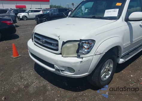 2001 Toyota Sequoia Limited V8 из США, поврежденный, VIN 5TDZT38A81S032609